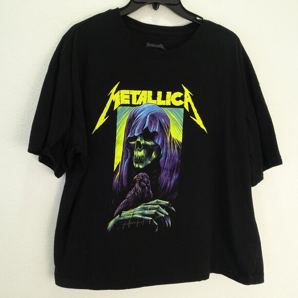 Metallica Band Black Tee Top Large Women's - Picture 1 of 4